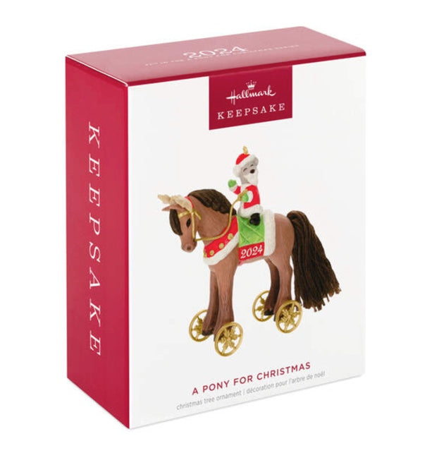 A Pony for Christmas 2024 Ornament