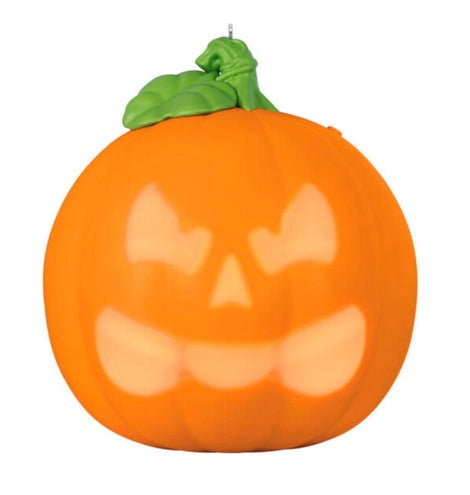 Spirited Pumpkin Ornament With Light and Sound