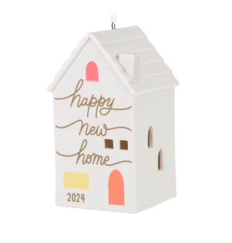 New Home 2024 Porcelain Ornament