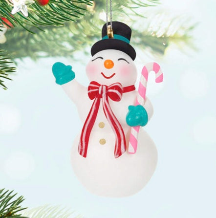 Mini Nostalgic Snowman Ornament, 1.45"