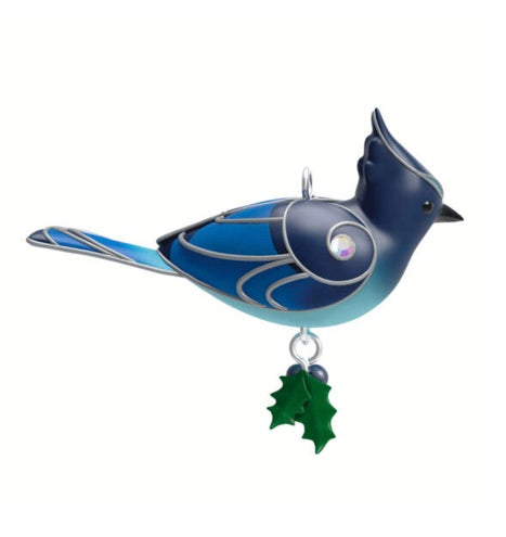 Mini Steller's Jay Ornament, 0.78"