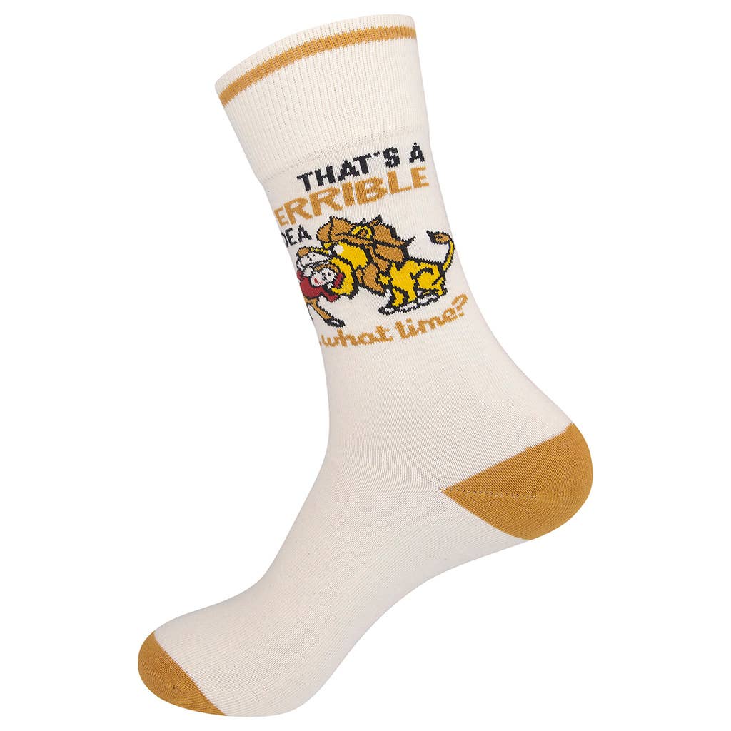 That's A Terrible Idea, What Time? Funatic Socks