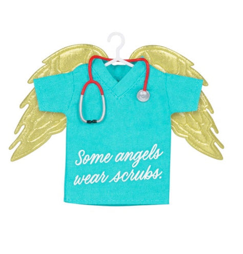 Some Angels Wear Scrubs Ornament