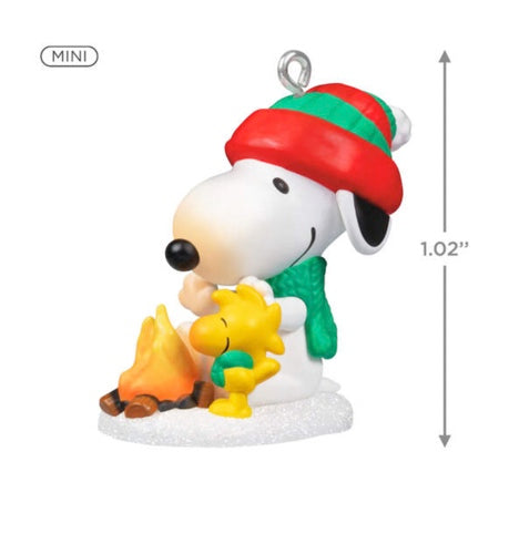 Mini Peanuts® Winter Fun With Snoopy Ornament, 1.02"