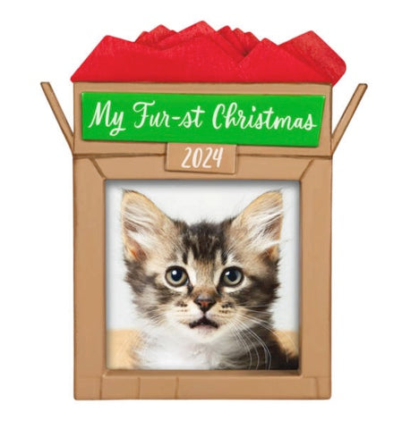 Pet's Fur-st Christmas 2024 Photo Frame Ornament