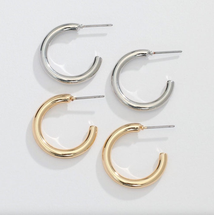 Silver & Gold Duo Earrings