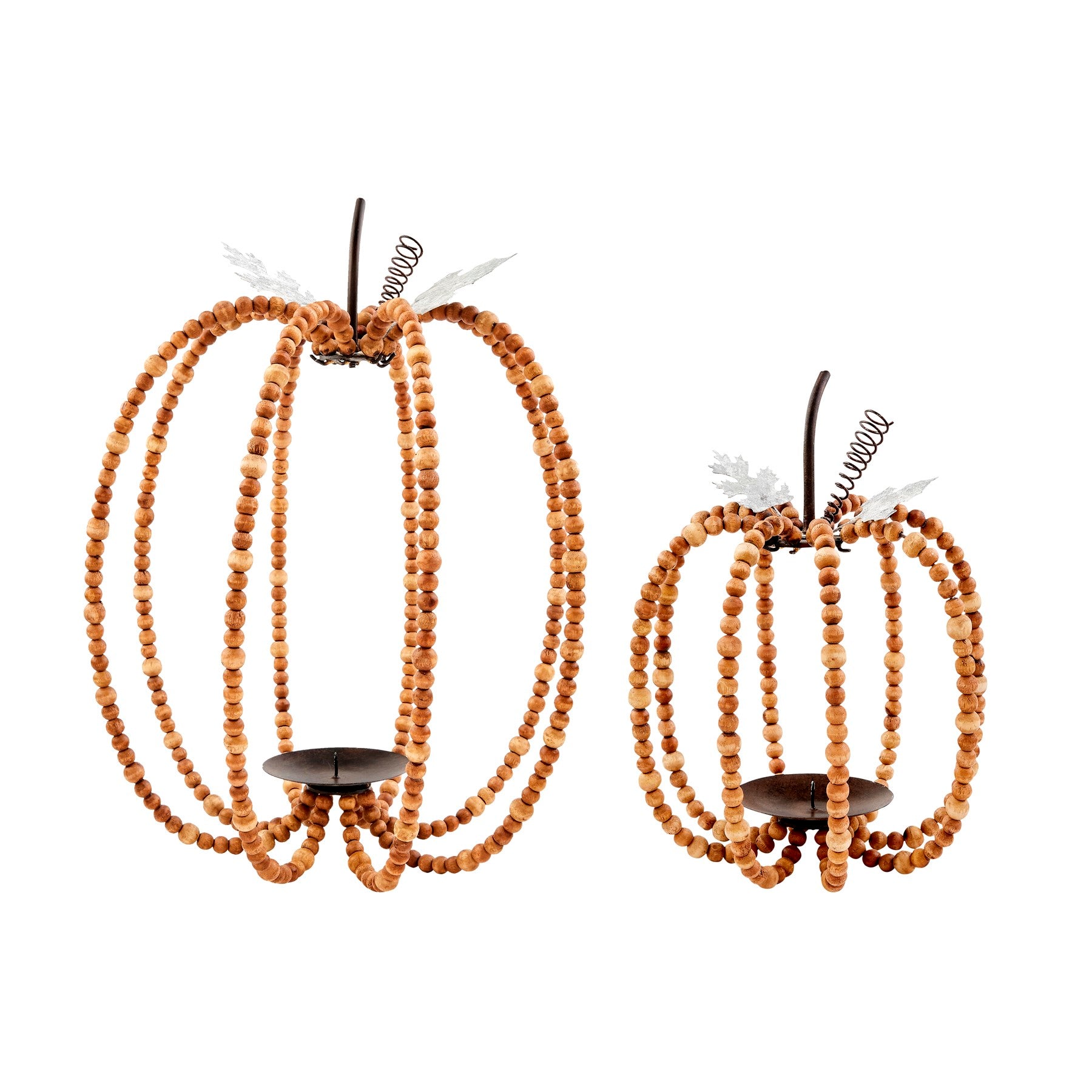 Beaded Pumpkin Lantern Set