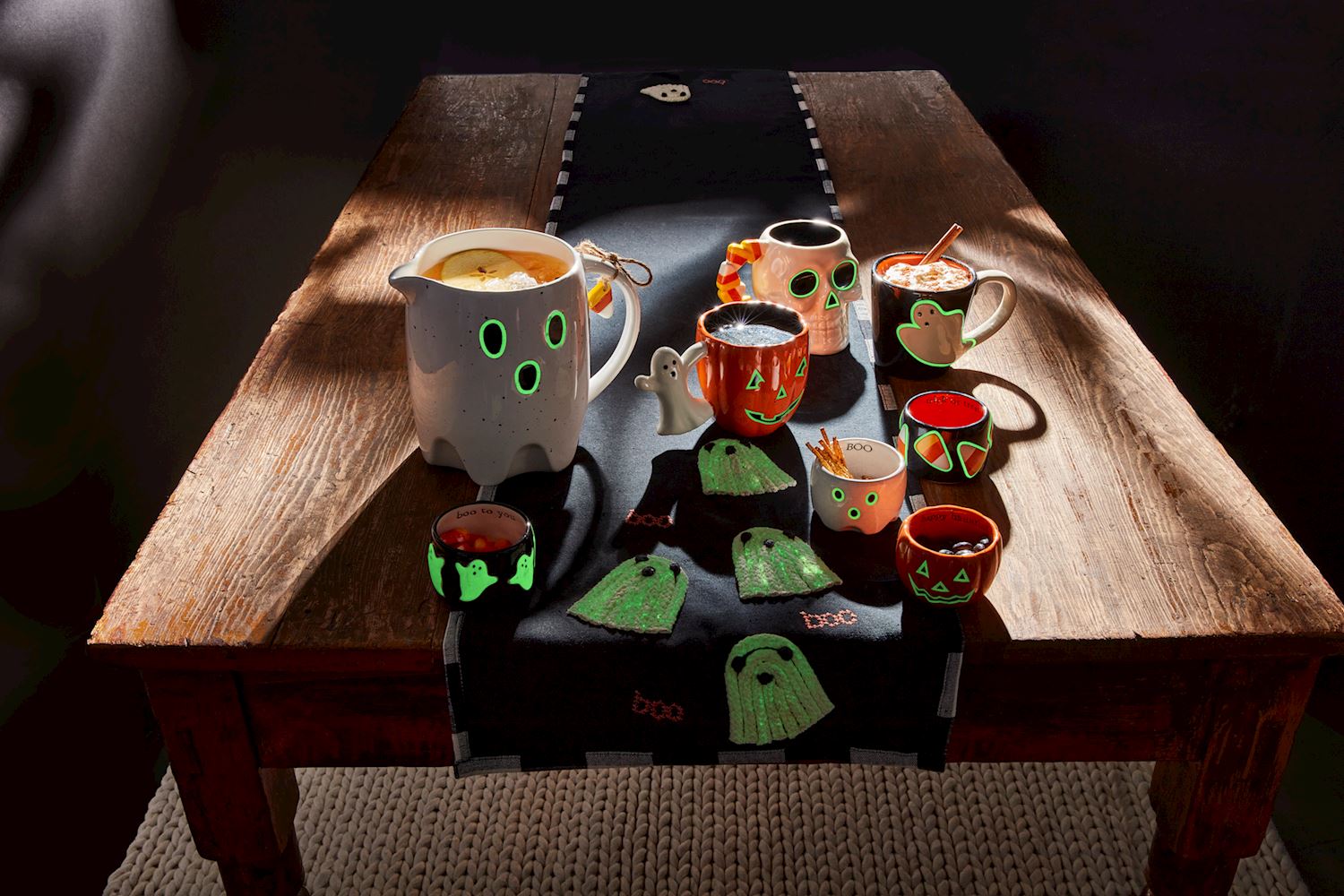 Glow in the Dark Halloween Tidbit Dishes