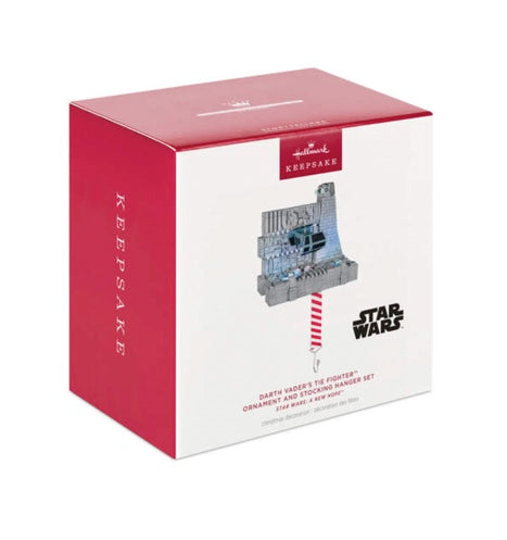 Star Wars: A New Hope™ Darth Vader's TIE Fighter™ Ornament and Stocking Hanger Set With Light and Sound