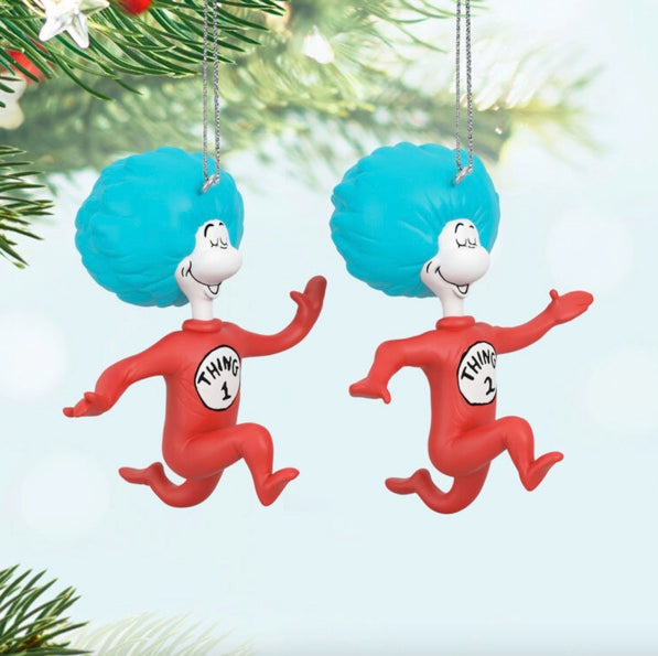 Dr. Seuss's The Cat in the Hat™ Thing One and Thing Two Ornaments, Set of 2