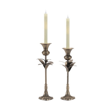 Leaf Candle Holder Set of 2