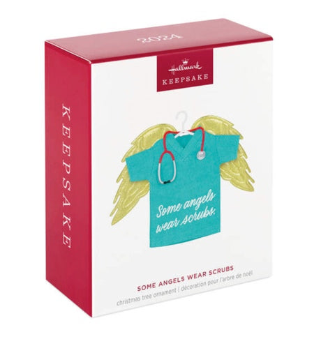 Some Angels Wear Scrubs Ornament