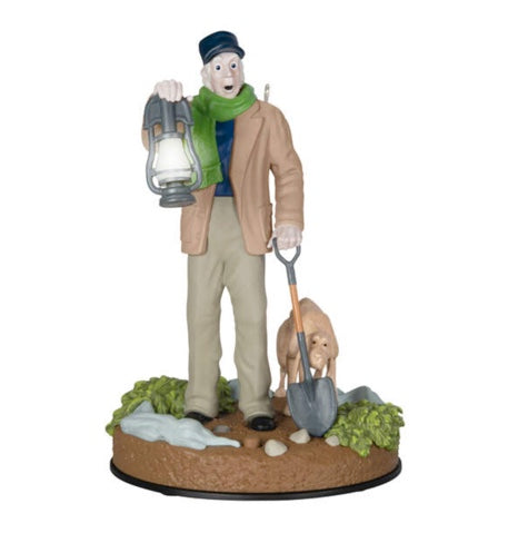 Disney The Haunted Mansion Collection The Caretaker and His Dog Ornament With Light and Sound