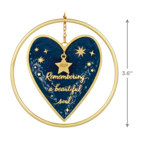 Remembering a Beautiful Soul 2024 Metal Ornament