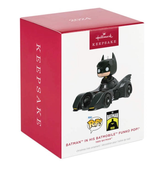 DC™ 1989 Batman™ in His Batmobile™ Funko POP!® Ornament