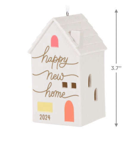 New Home 2024 Porcelain Ornament