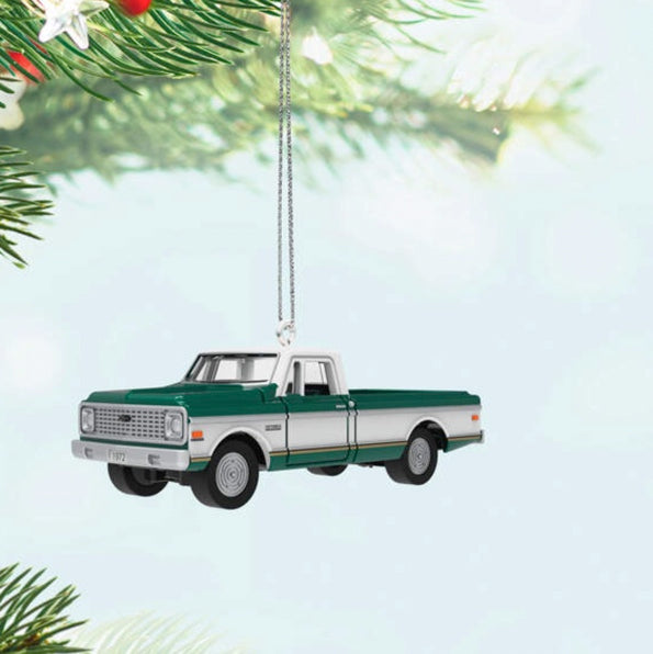 Mini Lil' American Trucks 1972 Chevrolet® Cheyenne™ Super 2024 Metal Ornament, 0.67"