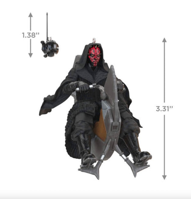 Star Wars: The Phantom Menace™ 25th Anniversary Darth Maul™ and Sith Probe Droid™ Ornaments, Set of 2