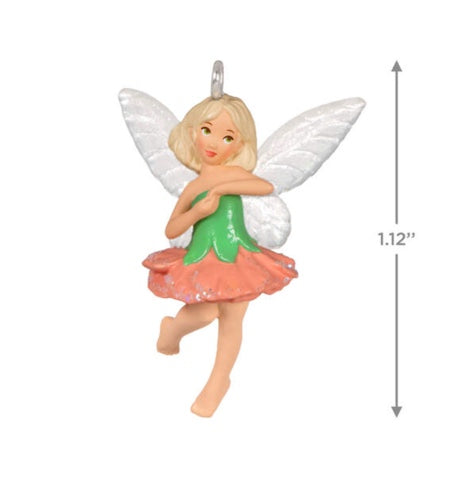 Mini Cute Carnation Fairy Ornament, 1.12"