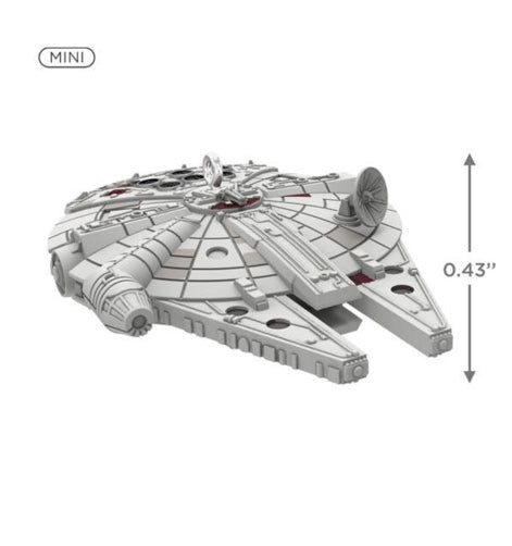 Mini Star Wars™ Millennium Falcon™ Ornament, 0.43"