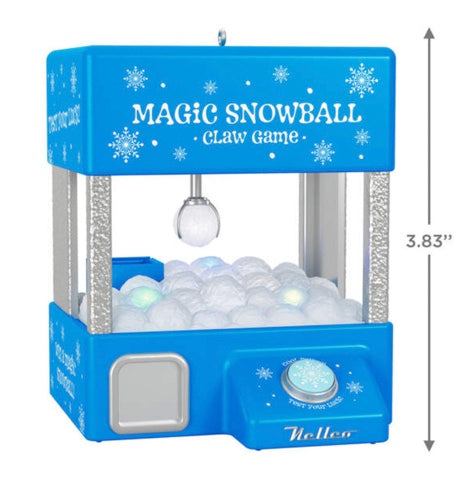 Magic Snowball Claw Game Musical Ornament With Light and Motion