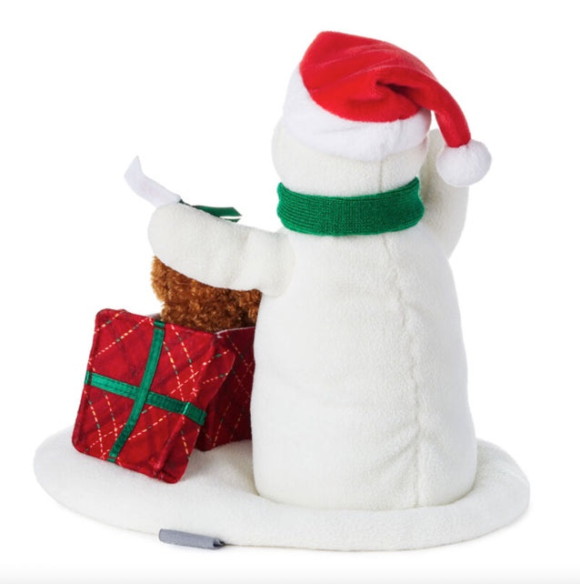 Wrapped in Joy Singing Snowman Plush With Motion, 10"