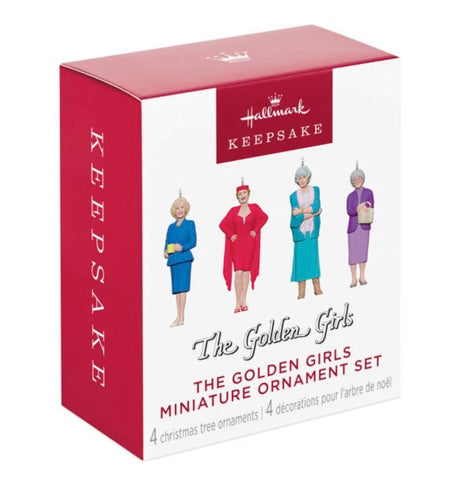 Mini The Golden Girls Ornaments, Set of 4