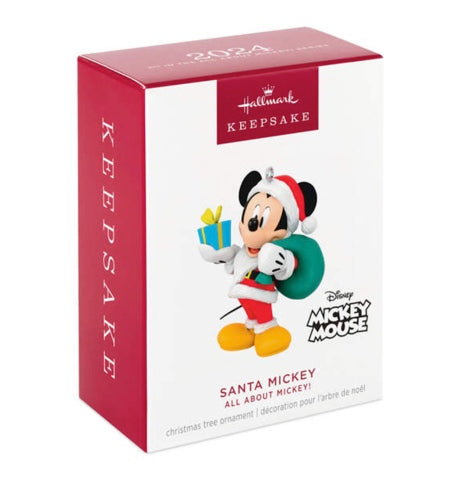 Disney All About Mickey! Santa Mickey Ornament