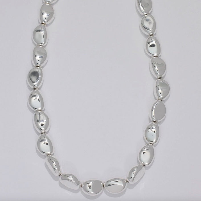 Silver Bead Necklace