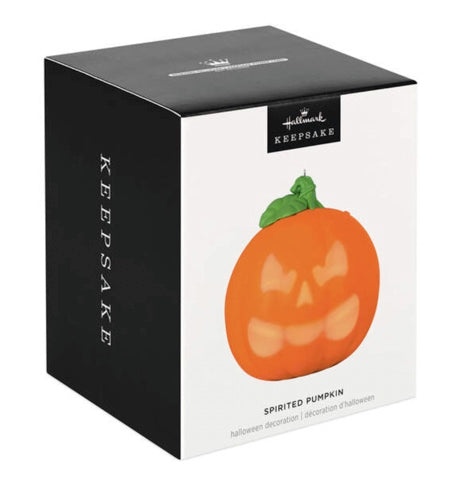 Spirited Pumpkin Ornament With Light and Sound