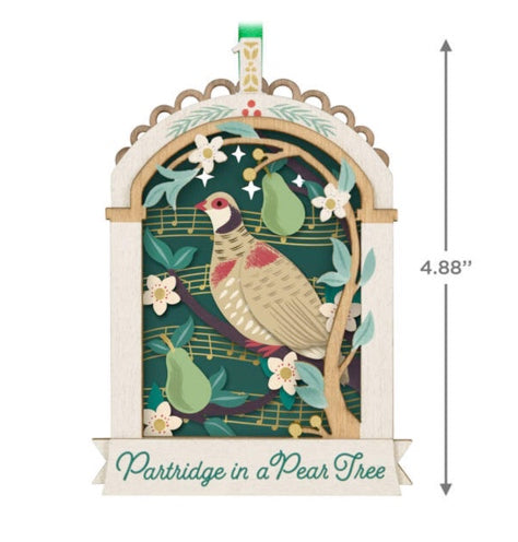 Twelve Days of Christmas Papercraft Ornament