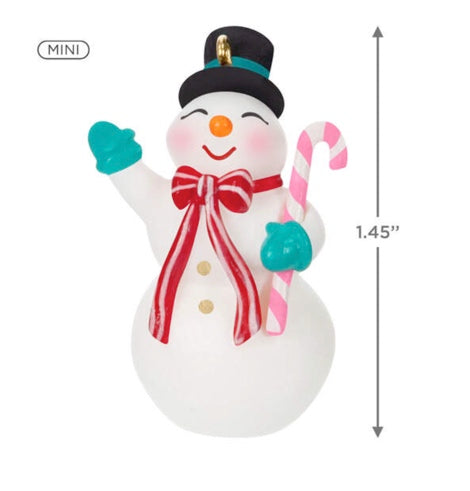 Mini Nostalgic Snowman Ornament, 1.45"