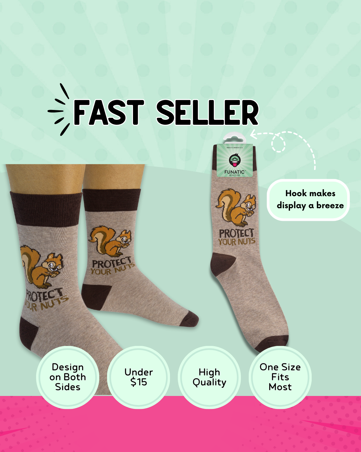 Protect Your Nuts Socks | Funny Socks | Men's Socks