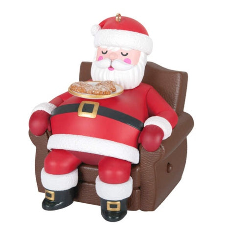 Snoring Santa Ornament With Sound and Motion