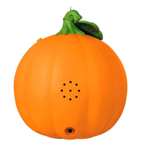 Spirited Pumpkin Ornament With Light and Sound