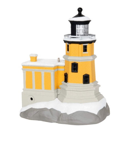 Holiday Lighthouse 2024 Ornament With Light