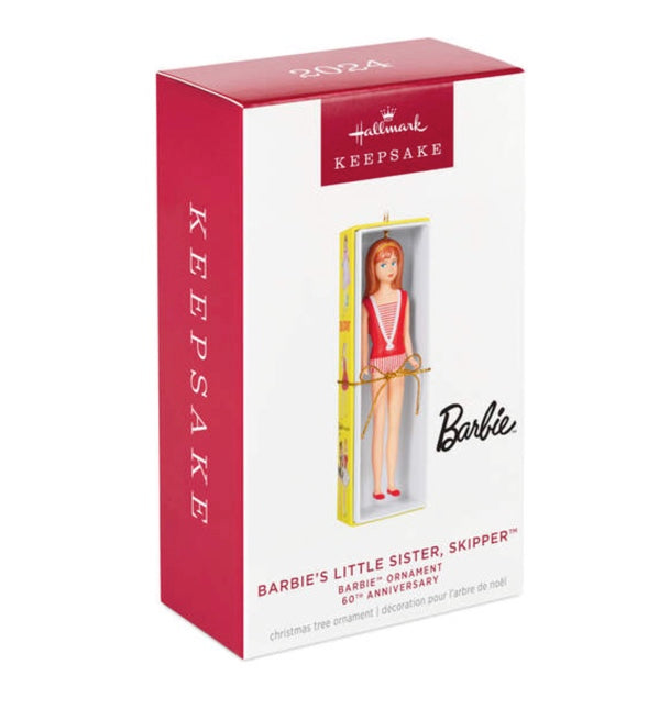 Barbie™ 60th Anniversary Barbie's Little Sister, Skipper™ Ornament