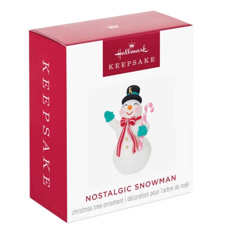 Mini Nostalgic Snowman Ornament, 1.45"