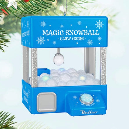 Magic Snowball Claw Game Musical Ornament With Light and Motion