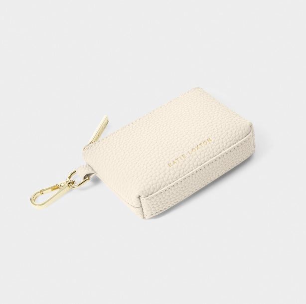 Evie Clip On Coin Purse in Eggshell