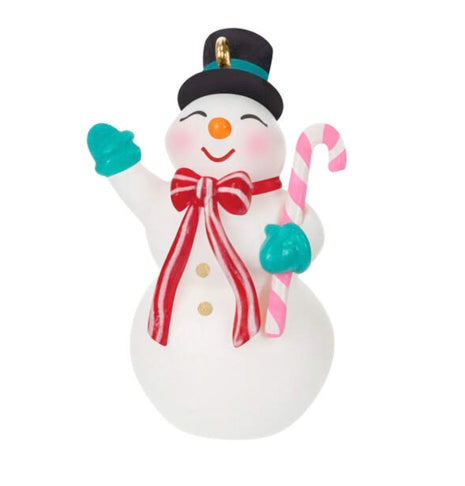 Mini Nostalgic Snowman Ornament, 1.45"