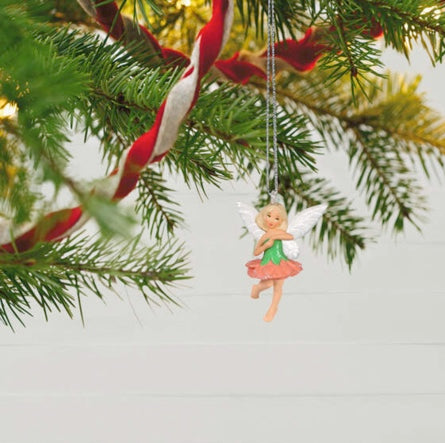 Mini Cute Carnation Fairy Ornament, 1.12"