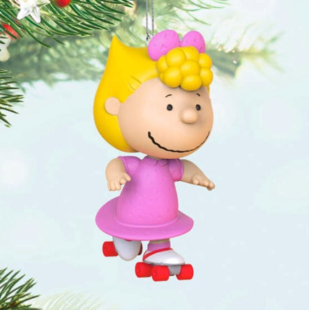 The Peanuts® Gang Skating Sally Ornament