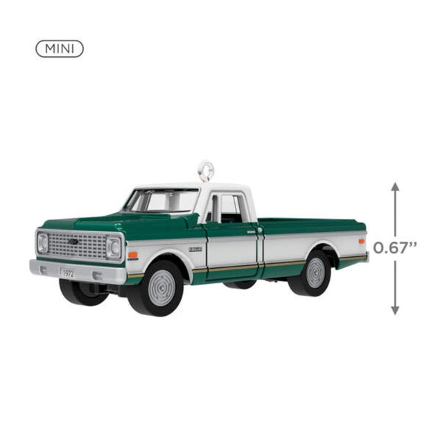 Mini Lil' American Trucks 1972 Chevrolet® Cheyenne™ Super 2024 Metal Ornament, 0.67"