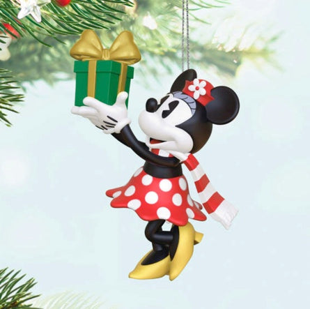 Mini Disney Minnie Mouse Minnie's Special Delivery Ornament, 1.31"