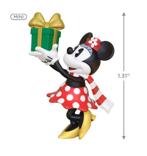 Mini Disney Minnie Mouse Minnie's Special Delivery Ornament, 1.31"