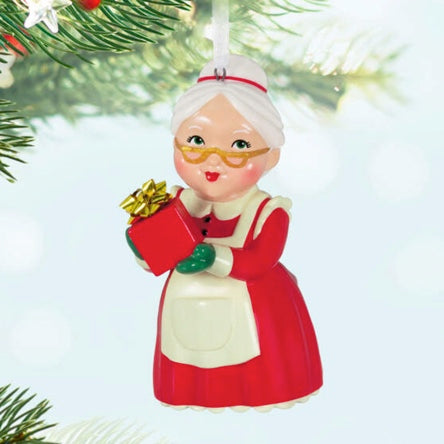 Mrs. Claus Porcelain Ornament