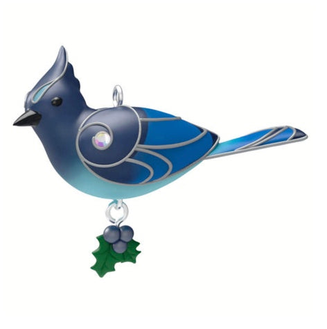 Mini Steller's Jay Ornament, 0.78"