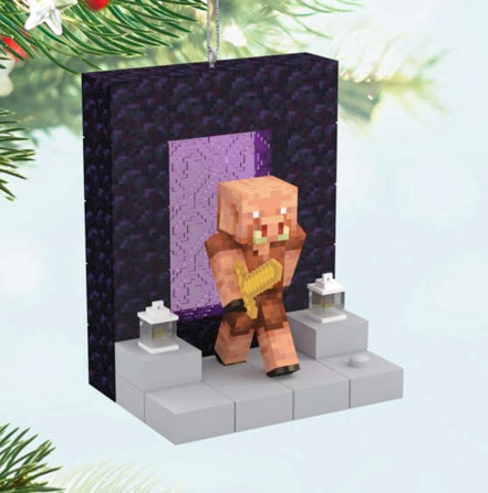 Minecraft Nether Portal Ornament With Light