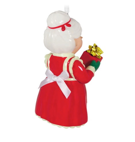 Mrs. Claus Porcelain Ornament